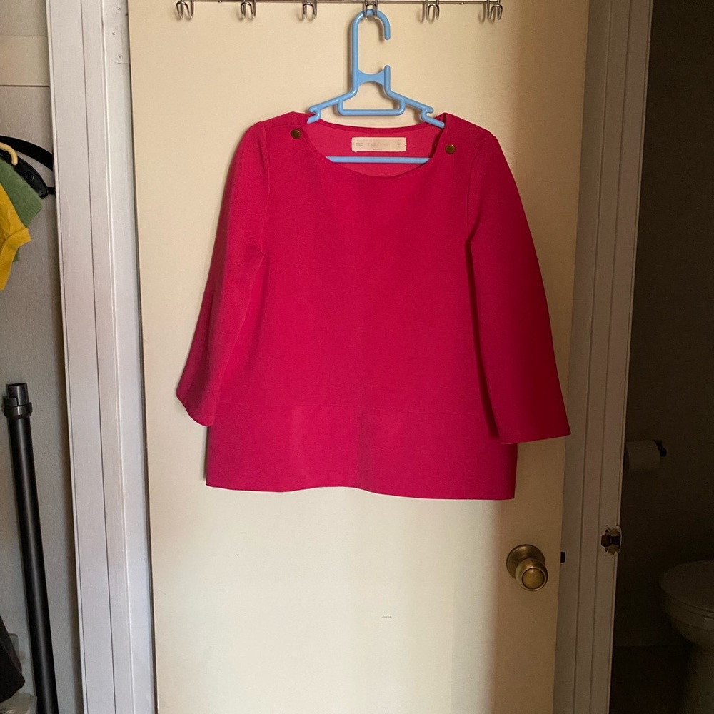 Zara Hot Pink Top